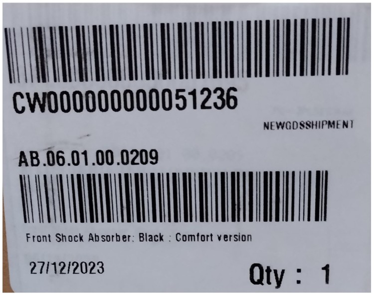 Amortyzator ze sprężyną przedni Segway Ninebot GT1 wersja comfort oryginał