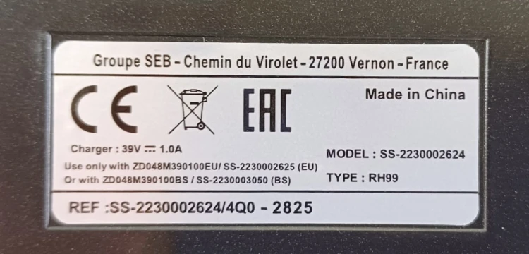 Uchwyt do odkurzacza Tefal 14.60 Aqua do akcesoriów