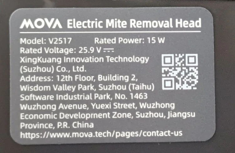 Turbo szczotka Mova V2517 S2 Detect mała elektroszczotka 15W 25.9V