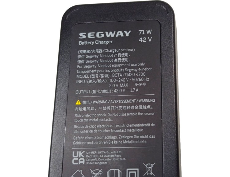 Ładowarka SEGWAY Ninebot BCTA+71420-1700 do hulajnogi zasilacz Oryginał 71W , 42V, 1.7A