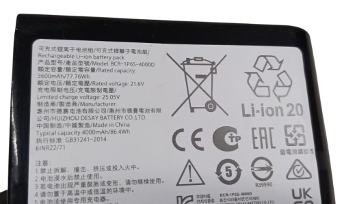 Roborock Dyad Pro BCR-1P6S-4000D akumulator bateria oryginalna 21.6Vdc do robota