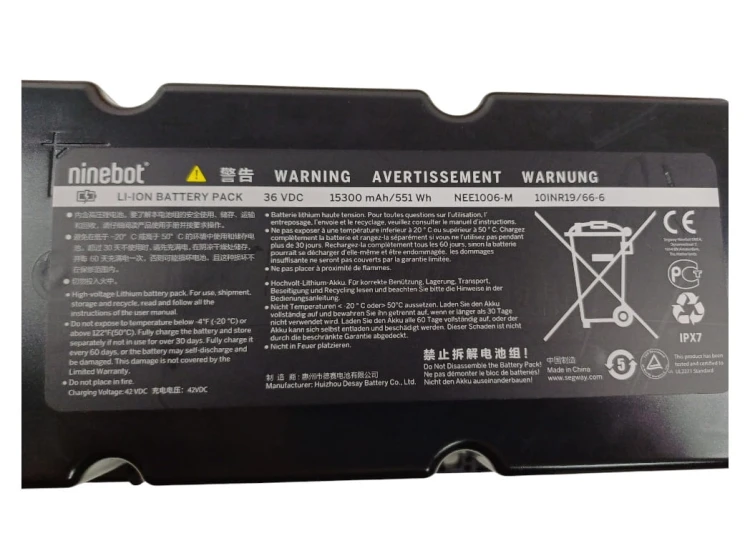 Bateria Akumulator NEE1006-M do Hulajnogi Segway Ninebot G30 Max / G30D