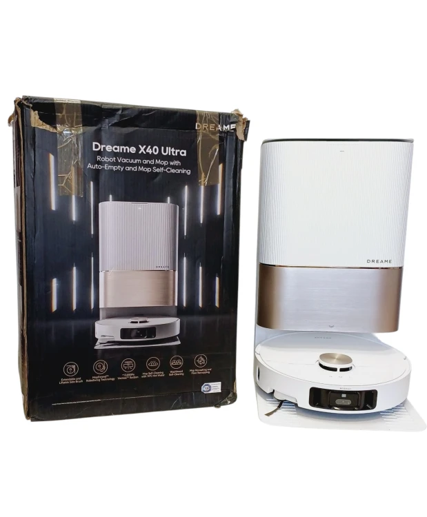 Dreame X40 Ultra Complete odkurzanie i mopowanie, Dreame X40 Ultra Complete automatyczne opróżnianie, Dreame X40 Ultra Complete automatyczne mycie mopów