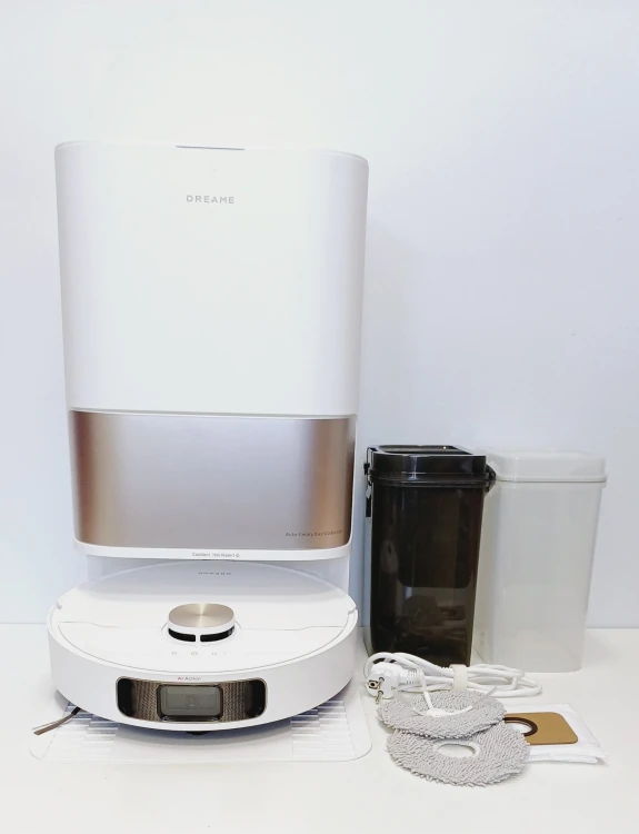 Dreame L10s Pro Ultra Heat stacja dokująca, robot sprzątający ze stacją opróżniania, robot z myciem mopów gorącą wodą, Dreame Ultra Heat, robot sprzątający do domu Dreame