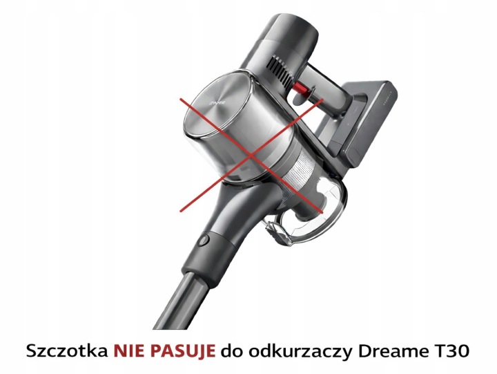 głowica odkurzająca Dreame T30 Flex, szczotka obrotowa Dreame T30 Flex, wałek szczotki Dreame T30 Flex, szczotka do codziennego sprzątania Dreame T30 Flex