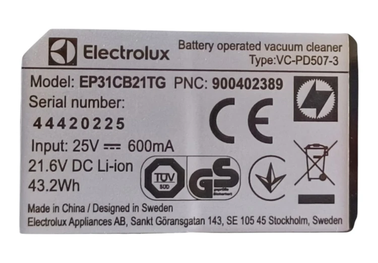 naprawa Electrolux 300, oryginalne części Electrolux, korpus Electrolux EP31CB21TG