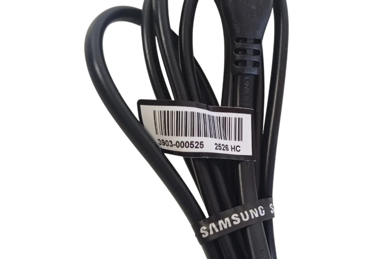 przewód zasilający kątowy, kabel zaszafkowy, przewód zaszafkowy, oryginalny kabel zasilający Samsung, kabel zasilający 230V Samsung