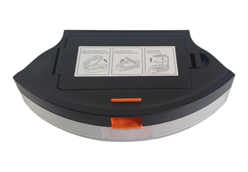 kaseta na kurz Xiaomi E5, pojemnik z filtrem do Xiaomi Robot Vacuum E5, oryginalny pojemnik Xiaomi Robot Vacuum E5