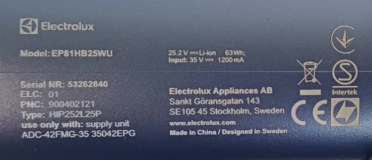 obudowa silnika Electrolux 800, obudowa EP81HB25WU