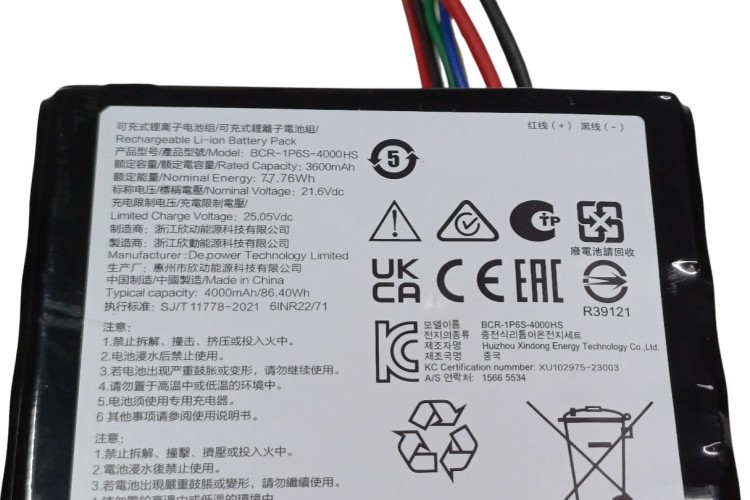 Roborock Dyad Pro Combo BCR-1P6S-4000HS akumulator bateria oryginalna 21.6Vdc