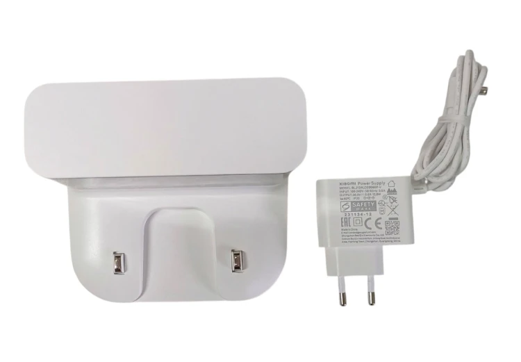 biała stacja dokująca Xiaomi S20, stacja ładująca Xiaomi Robot Vacuum S20